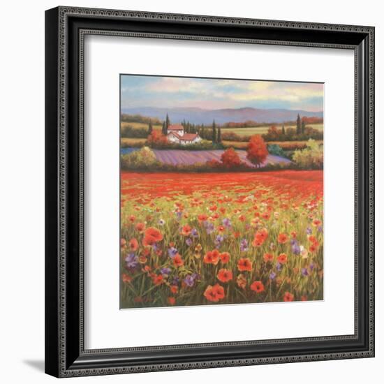 Poppy Pastures I-TC Chiu-Framed Art Print