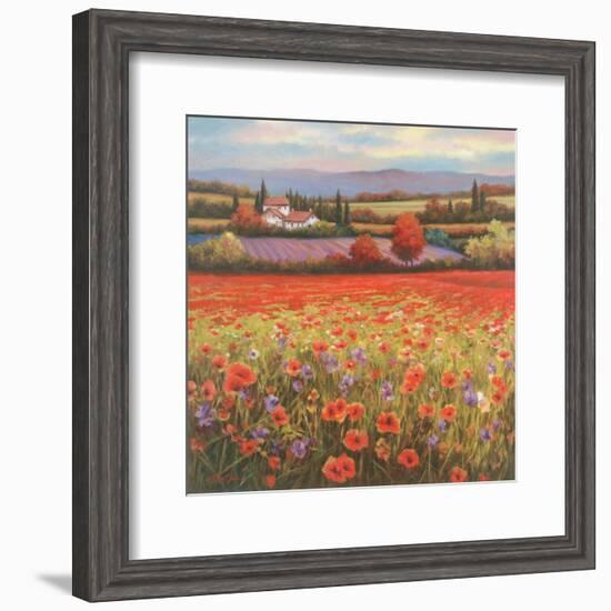 Poppy Pastures I-TC Chiu-Framed Art Print