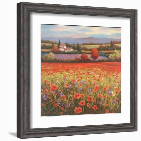 Poppy Pastures I-TC Chiu-Framed Art Print