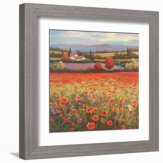 Poppy Pastures I-TC Chiu-Framed Art Print