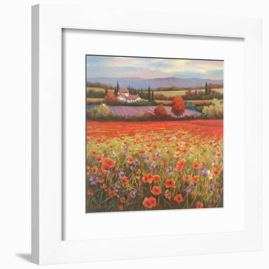 Poppy Pastures I-TC Chiu-Framed Art Print