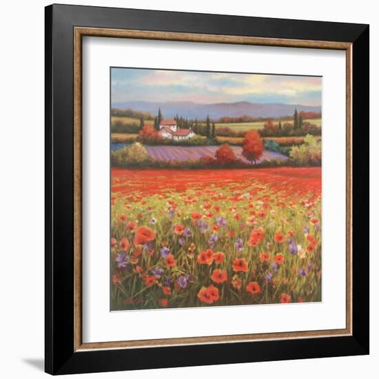 Poppy Pastures I-TC Chiu-Framed Art Print