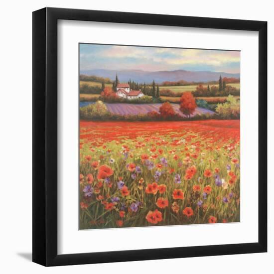 Poppy Pastures I-TC Chiu-Framed Art Print