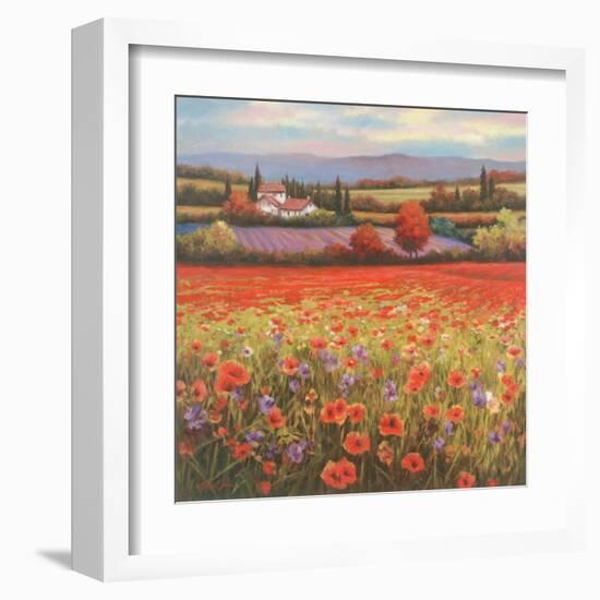 Poppy Pastures I-TC Chiu-Framed Art Print