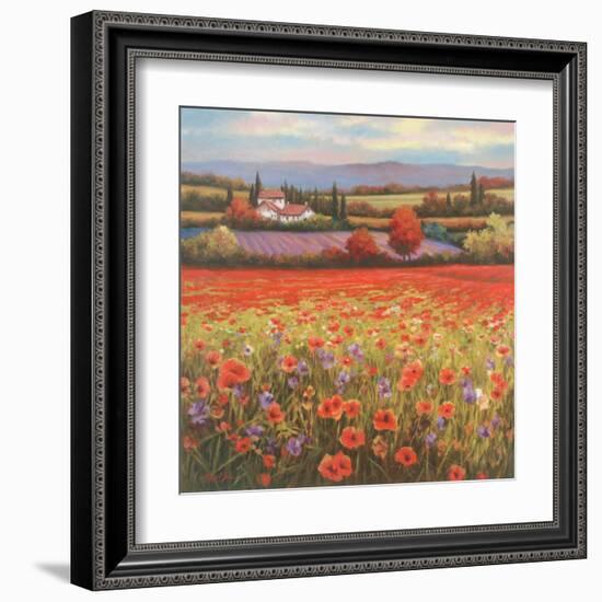 Poppy Pastures I-TC Chiu-Framed Art Print