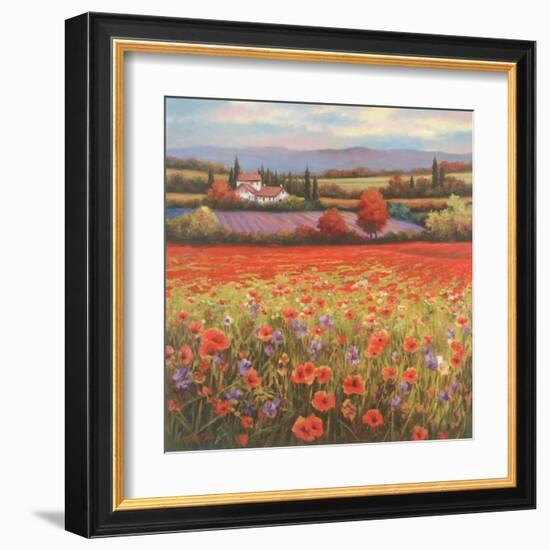 Poppy Pastures I-TC Chiu-Framed Art Print