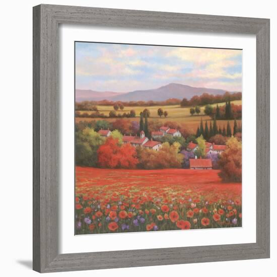 Poppy Pastures II-TC Chiu-Framed Art Print