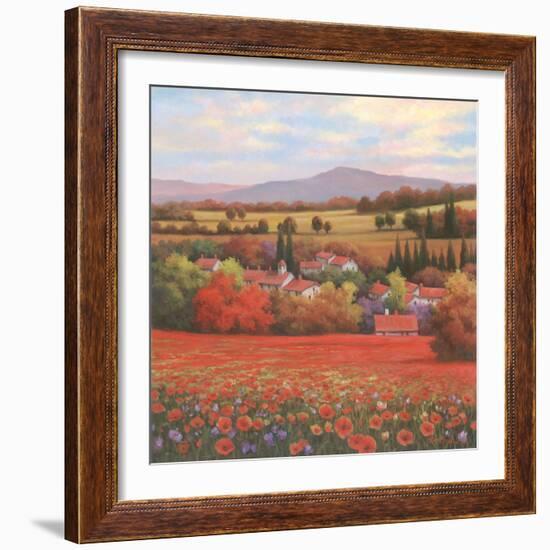 Poppy Pastures II-TC Chiu-Framed Art Print