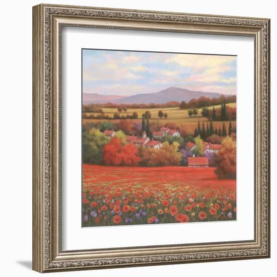 Poppy Pastures II-TC Chiu-Framed Art Print