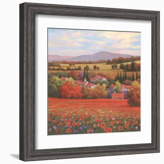 Poppy Pastures II-TC Chiu-Framed Art Print