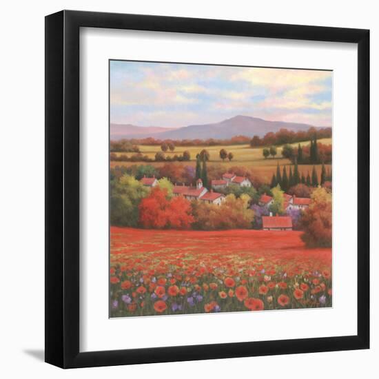 Poppy Pastures II-TC Chiu-Framed Art Print