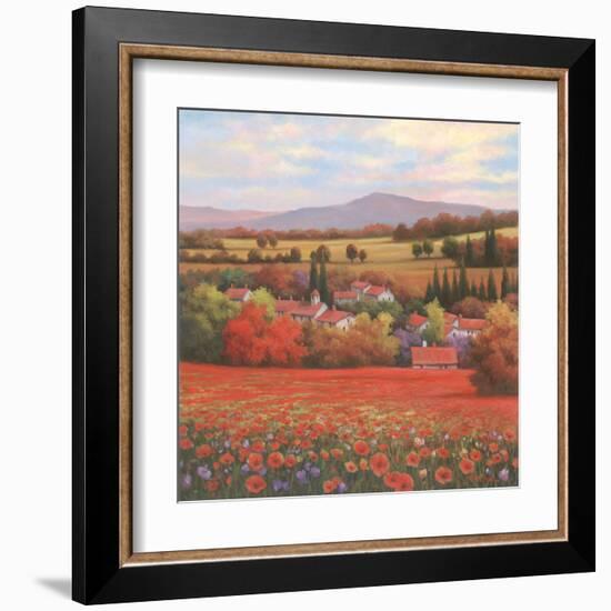 Poppy Pastures II-TC Chiu-Framed Art Print