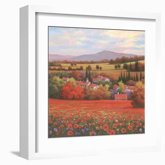 Poppy Pastures II-TC Chiu-Framed Art Print