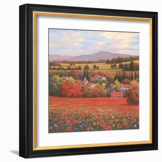 Poppy Pastures II-TC Chiu-Framed Art Print