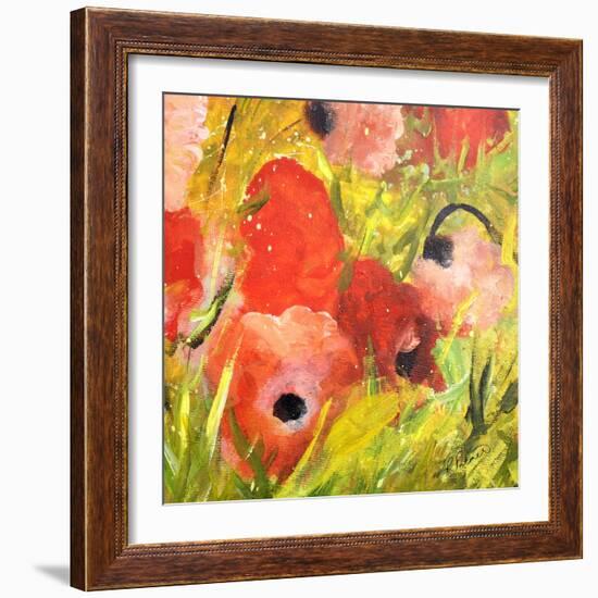 Poppy Patch II-Ruth Palmer-Framed Art Print