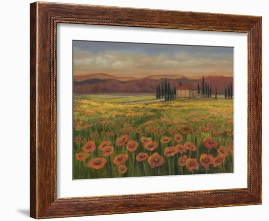 Poppy Path to Home I-Julie Joy-Framed Art Print