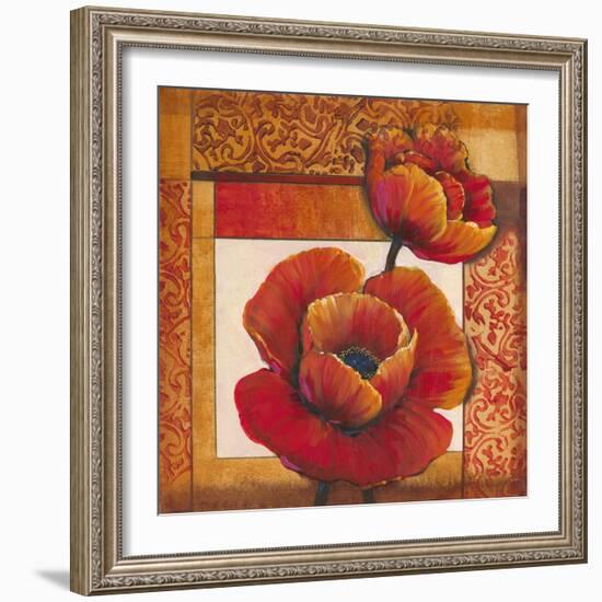 Poppy Pattern I-Tim O'toole-Framed Art Print