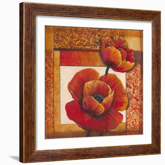 Poppy Pattern I-Tim O'toole-Framed Art Print