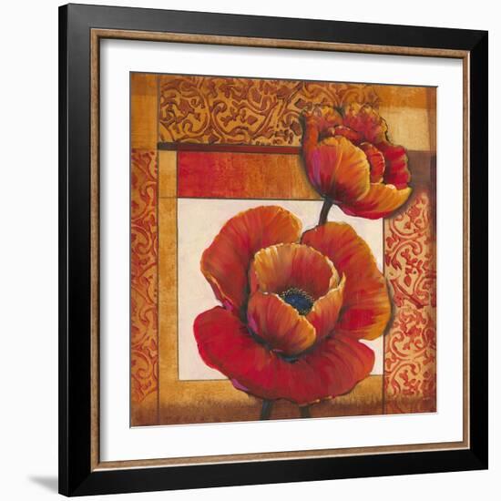 Poppy Pattern I-Tim O'toole-Framed Art Print