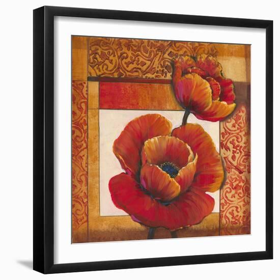 Poppy Pattern I-Tim O'toole-Framed Art Print