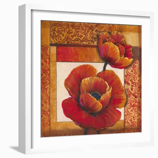 Poppy Pattern I-Tim O'toole-Framed Art Print