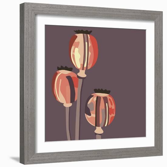 Poppy Pods-Emily Burrowes-Framed Giclee Print