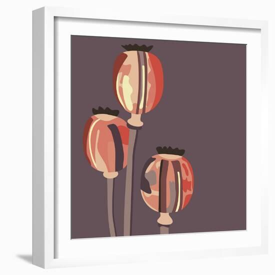 Poppy Pods-Emily Burrowes-Framed Giclee Print