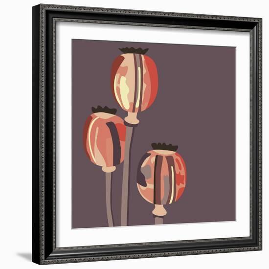 Poppy Pods-Emily Burrowes-Framed Giclee Print