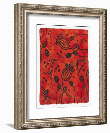 Poppy Pods-Maria Pietri Lalor-Framed Giclee Print