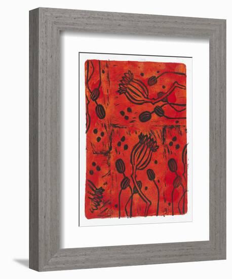 Poppy Pods-Maria Pietri Lalor-Framed Giclee Print