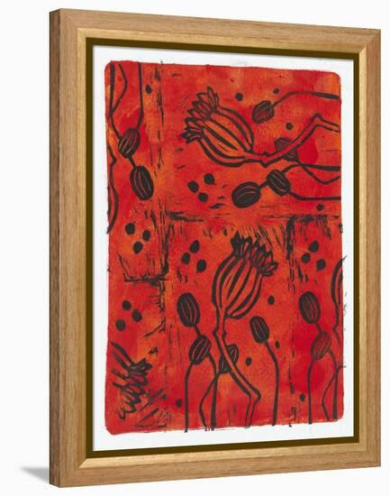 Poppy Pods-Maria Pietri Lalor-Framed Premier Image Canvas