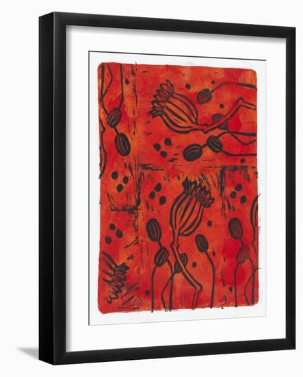 Poppy Pods-Maria Pietri Lalor-Framed Giclee Print