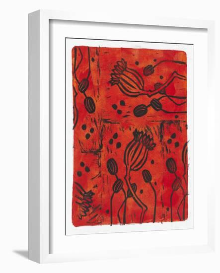 Poppy Pods-Maria Pietri Lalor-Framed Giclee Print