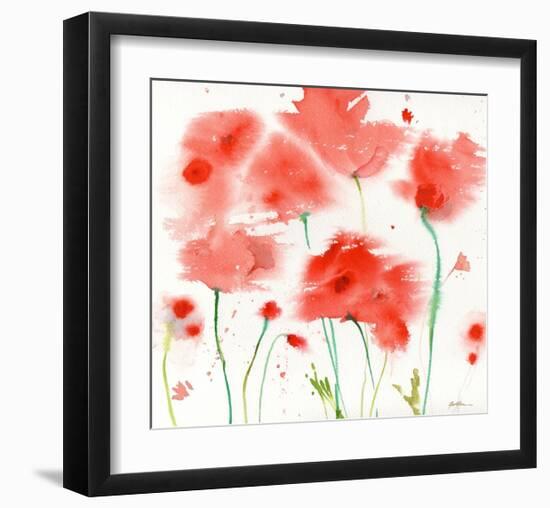 Poppy Reds-Sheila Golden-Framed Art Print