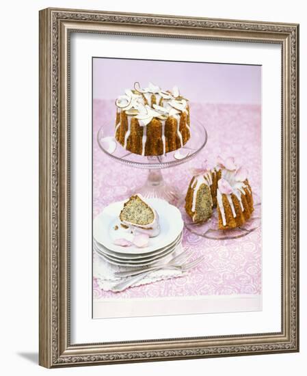 Poppy Seed Gugelhupf with Slivers of Coconut & Sugared Petals-Nikolai Buroh-Framed Photographic Print