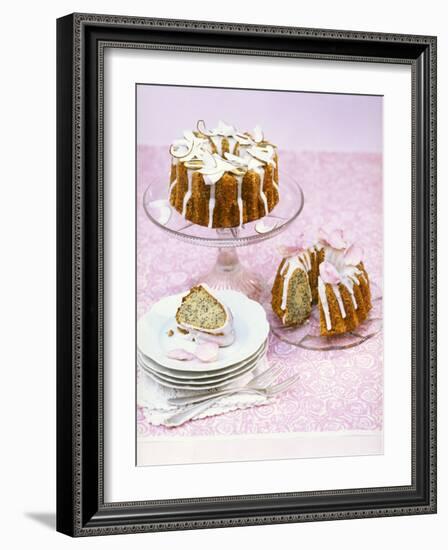 Poppy Seed Gugelhupf with Slivers of Coconut & Sugared Petals-Nikolai Buroh-Framed Photographic Print