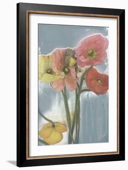 Poppy Spray II-Jennifer Goldberger-Framed Art Print