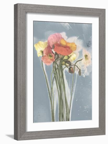 Poppy Spray III-Jennifer Goldberger-Framed Art Print