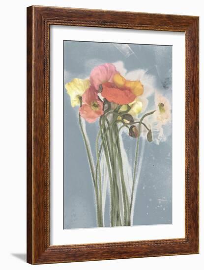 Poppy Spray III-Jennifer Goldberger-Framed Art Print