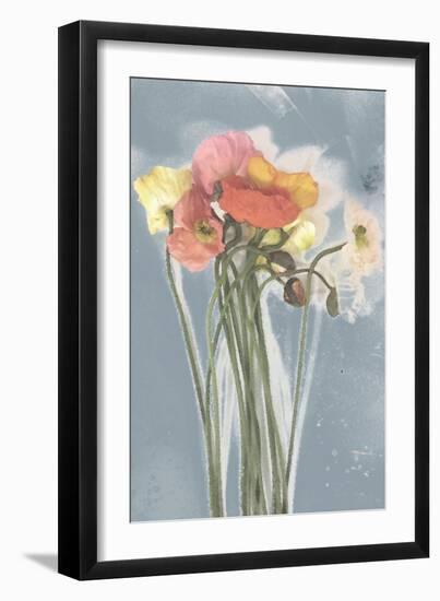 Poppy Spray III-Jennifer Goldberger-Framed Art Print