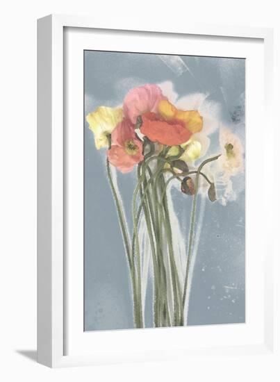 Poppy Spray III-Jennifer Goldberger-Framed Art Print