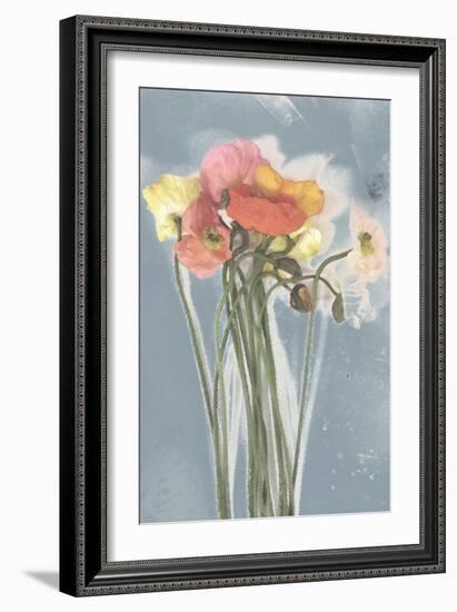 Poppy Spray III-Jennifer Goldberger-Framed Art Print