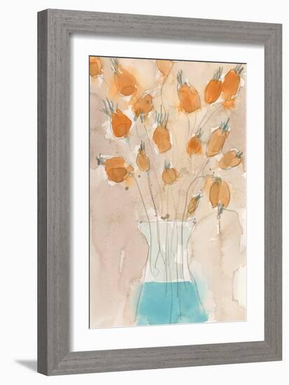 Poppy Vase I-Samuel Dixon-Framed Art Print