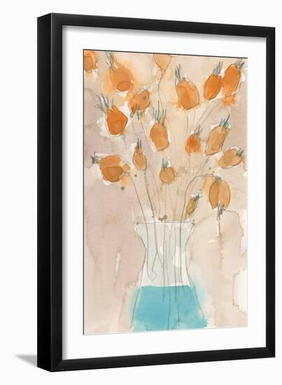 Poppy Vase I-Samuel Dixon-Framed Art Print