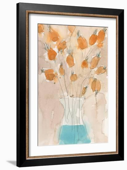 Poppy Vase I-Samuel Dixon-Framed Art Print