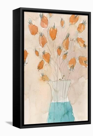 Poppy Vase II-Samuel Dixon-Framed Stretched Canvas