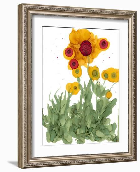 Poppy Whimsy I-Cheryl Baynes-Framed Art Print