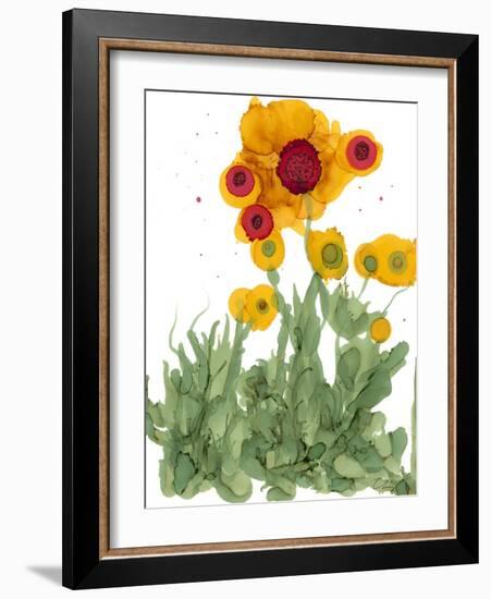 Poppy Whimsy I-Cheryl Baynes-Framed Art Print