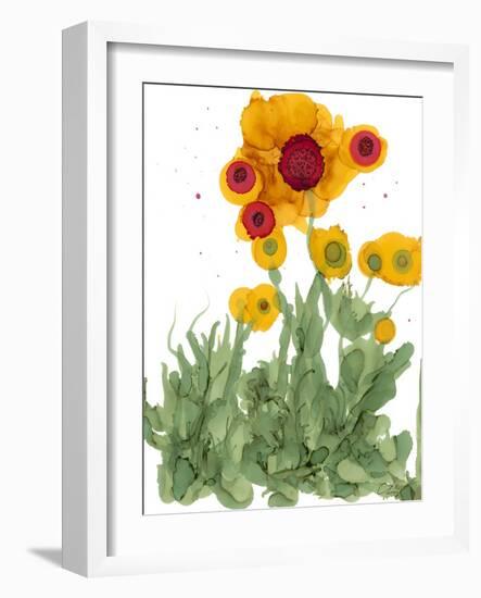 Poppy Whimsy I-Cheryl Baynes-Framed Art Print