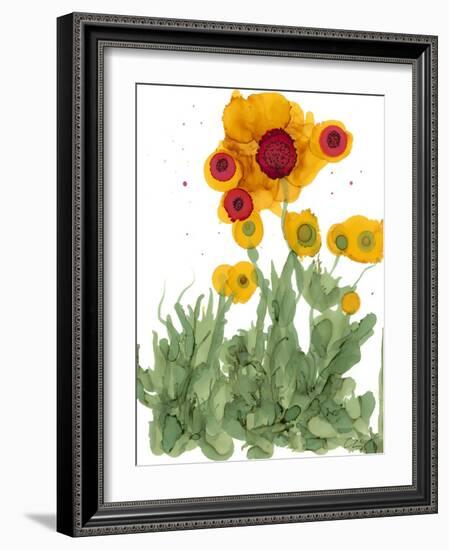 Poppy Whimsy I-Cheryl Baynes-Framed Art Print